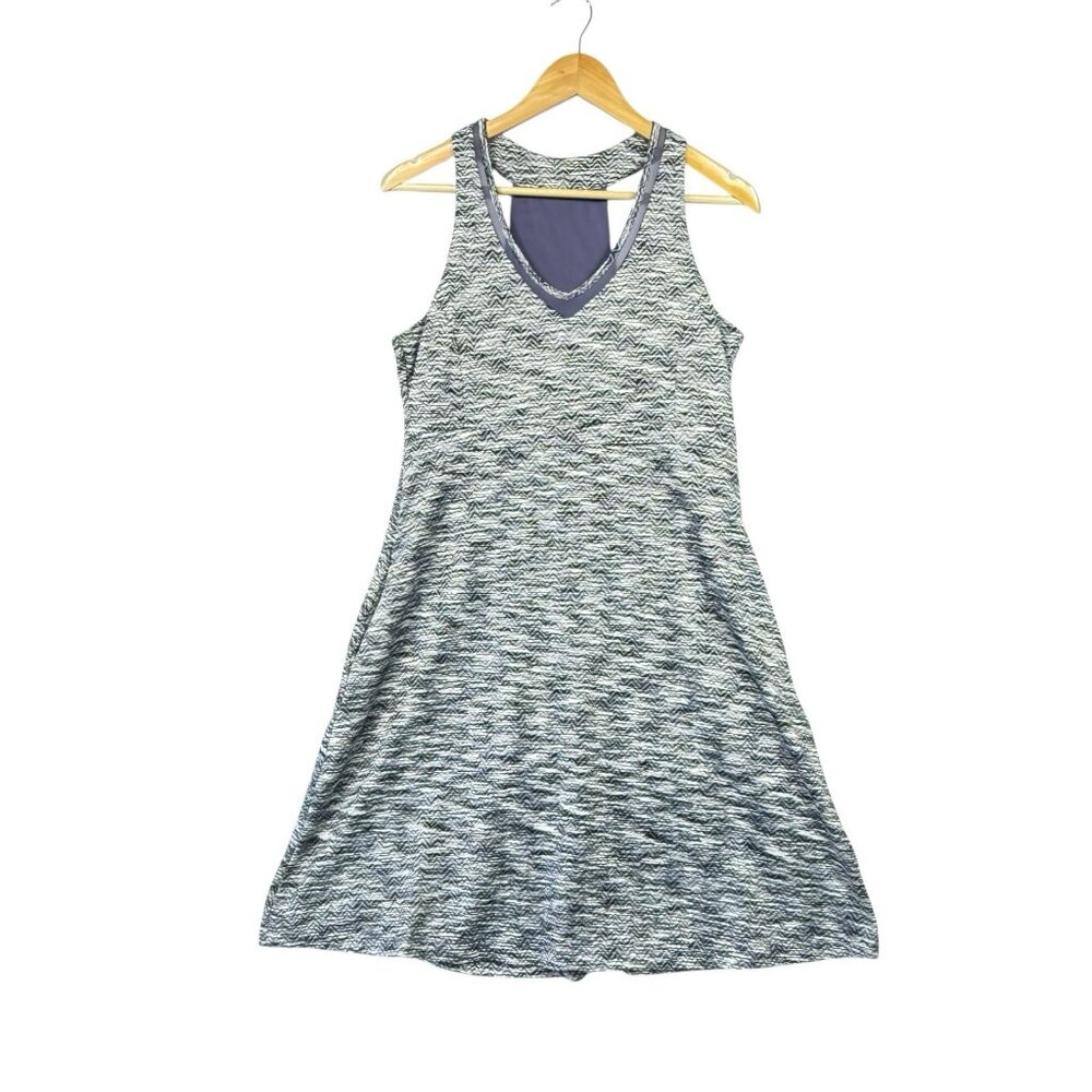 MPG Women Athletic Dress Large Sleeveless Racer-back Multicolor Pockets READ